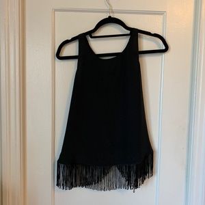 Rory Beca Silk Fringe Tank Top